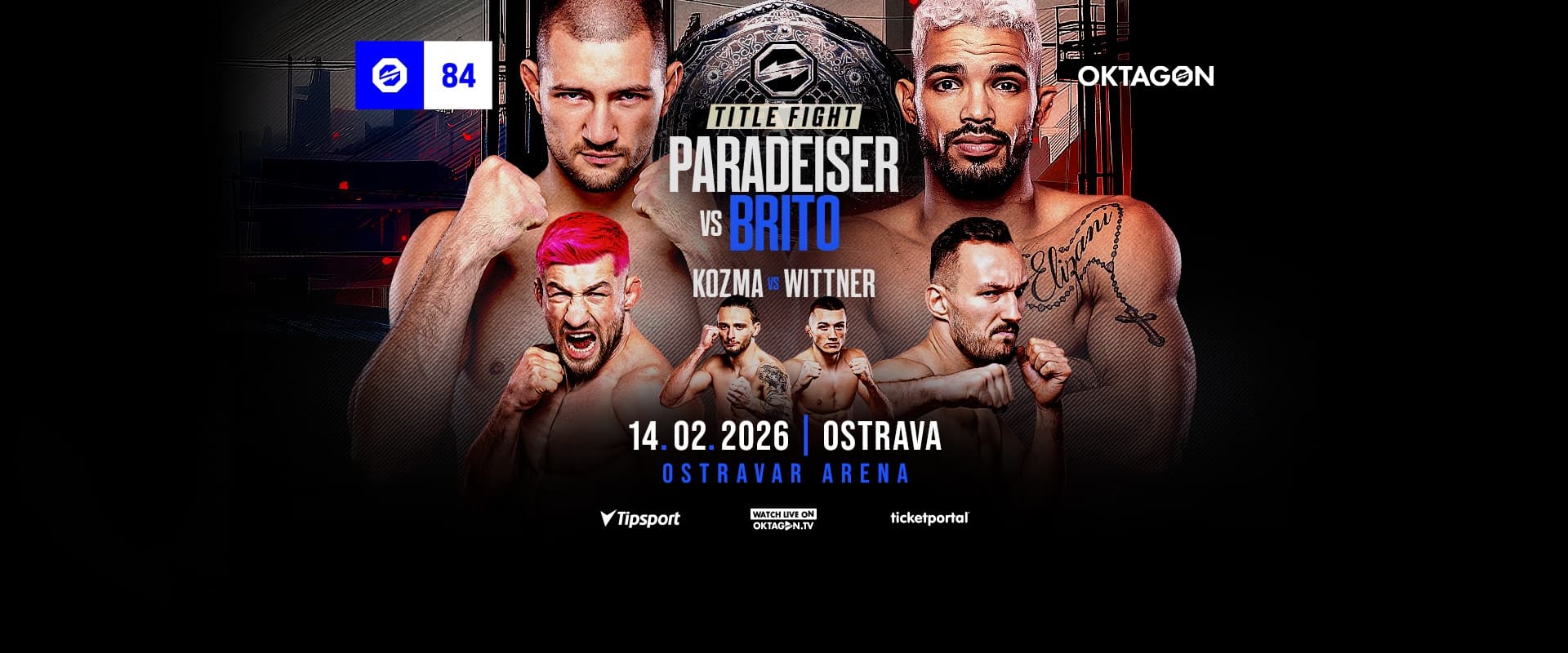 OKTAGON 84: Ostrava se Prepara para Retornos Épicos e Batalhas por Cinturão!